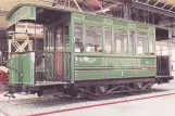 Postcard: Liège railcar 1 in Musée des Transports en Commun (1985)