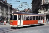 Postcard: Lille tram line T with railcar 503 at Lille  Terminus du Théatre (1980)