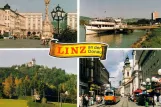 Postcard: Linz tram line 50 in Linz an der Donau (1973)