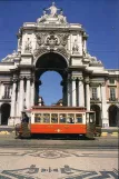 Postcard: Lisbon Colinas Tour with railcar 2 on Praça do Comércio (1998)