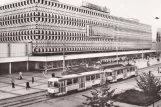 Postcard: Magdeburg tram line 2 with sidecar 2042 at Alter Markt (1974)