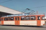 Postcard: Mainz railcar 210 at the depot Kreyßigstr. (1988)