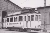 Postcard: Mainz railcar 81 at the depot Kreyßigstr. (1964)