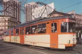 Postcard: Mainz tram line 51 with articulated tram 235 at Hauptbahnhof (1988)