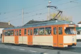 Postcard: Mainz tram line 51 with articulated tram 241 on Elbestraße (1984)