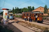 Postcard: Malmköping museum line with railcar 190 at Malmköping (1970)