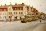 Postcard: Malmö tram line 4 with railcar 79 on Linnégatan (1973)