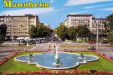 Postcard: Mannheim in the intersection Kaiserring/Planken (2005)
