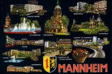 Postcard: Mannheim on Rheinbrücke (1958)