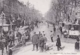Postcard: Marseille sidecar 28 on Cours Belsunce (1900)