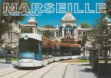 Postcard: Marseille tram line T2 in front of Le Palais Longchamp (2008)
