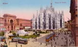 Postcard: Milan Milano. Piazz del Duomo (1900)