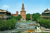 Postcard: Milan on Piazza Castello (1970)