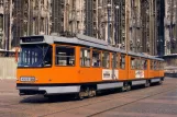 Postcard: Milan tram line 24 with articulated tram 4905 in front of il Duomo (1978)