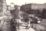 Postcard: Munich railcar 120 on Isartorplatz (1910)