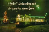 Postcard: Munich railcar 2462 at the depot Westendstr. (1992)