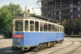 Postcard: Munich railcar 490 at the depot Westendstr. (1993)