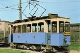Postcard: Munich service vehicle 166 at the depot 7, Schlierseestr. (1958)