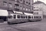 Postcard: Munich tram line 19 with railcar 942 at Marienplatz, Pasinger (1959)
