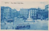 Postcard: Naples on Piazza Dante (1928)