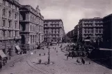 Postcard: Naples on Piazza della Borsa (1933)