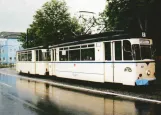 Postcard: Naumburg (Saale) tourist line 4 with railcar 37 at Jägerplatz (2004)
