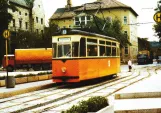 Postcard: Naumburg (Saale) tourist line 4 with railcar 43 at Curt-Becker-Platz (Platz der Einheit) (1982)