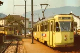 Postcard: Neuchâtel regional line 215 with railcar 44 at Areuse (1974)