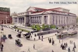 Postcard: New York City near New Puplic Library (1910)