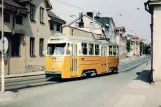 Postcard: Norrköping tram line 3 with railcar 74 at Järven (1959)