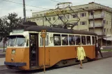 Postcard: Norrköping tram line 3 with railcar Gl. 43 at Norr Tull (1967)