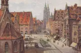 Postcard: Nuremberg on Königstraße (1925)