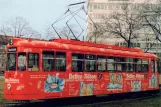 Postcard: Nuremberg railcar 212 at Obere Turnstr. (1963)
