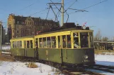 Postcard: Nuremberg tram line 2 with railcar 876 on Spittlertorgraben (1970)