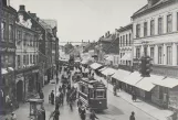 Postcard: Odense Hovedlinie on Vestergade (1931)