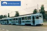 Postcard: Oslo railcar 218 at the depot Holten (1988)