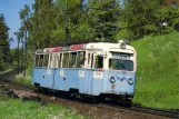 Postcard: Oslo tram line 9 with railcar 194 near Jar (1978)