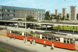 Postcard: Plauen extra line 6 with railcar 82 at Oberer Bahnhof, Stadtpark (1975)
