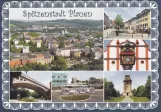 Postcard: Plauen near Oberer Bahnhof (1990)