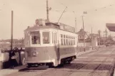 Postcard: Porto railcar 131 near Leixões (1959)