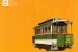 Postcard: Porto railcar 22  Museu do Carro Eléctrico (2008)
