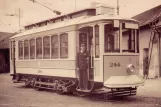 Postcard: Porto railcar 244 in front of Boavista (1946)