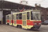 Postcard: Potsdam articulated tram 001 in front of Holzmarktstr. (2001)