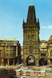 Postcard: Prague in front of Prašná brána (1970)