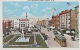 Postcard: Racine on Monument Square (1920)
