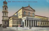 Postcard: Rome in front of Basilica di S. Paolo (1918)