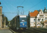 Postcard: Rostock railcar 602 on Rosa-Luxemburg-Str. (1994)