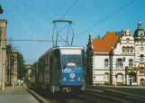 Postcard: Rostock railcar 602 on Rosa-Luxemburg-Straße (1994)