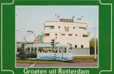 Postcard: Rotterdam articulated tram 1368 on Stationsplein (1981)
