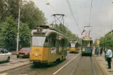 Postcard: Rotterdam railcar 109 on Johan Huizingalaan (1981)